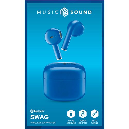 Cellularline Music Sound bluetooth slušalice TWS Swag blue slika 2