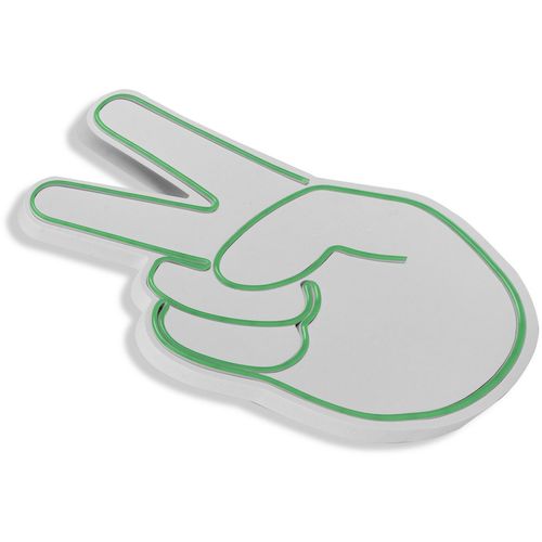 Wallity Ukrasna plastična LED rasvjeta, Victory Sign - Green slika 14