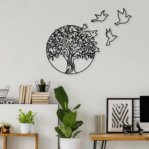 Wallity Metalna zidna dekoracija, Tree And Birds 3 slika 3