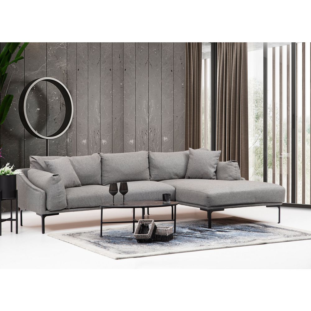 Leo Ugaona Sofa Desna - Siva slika 1
