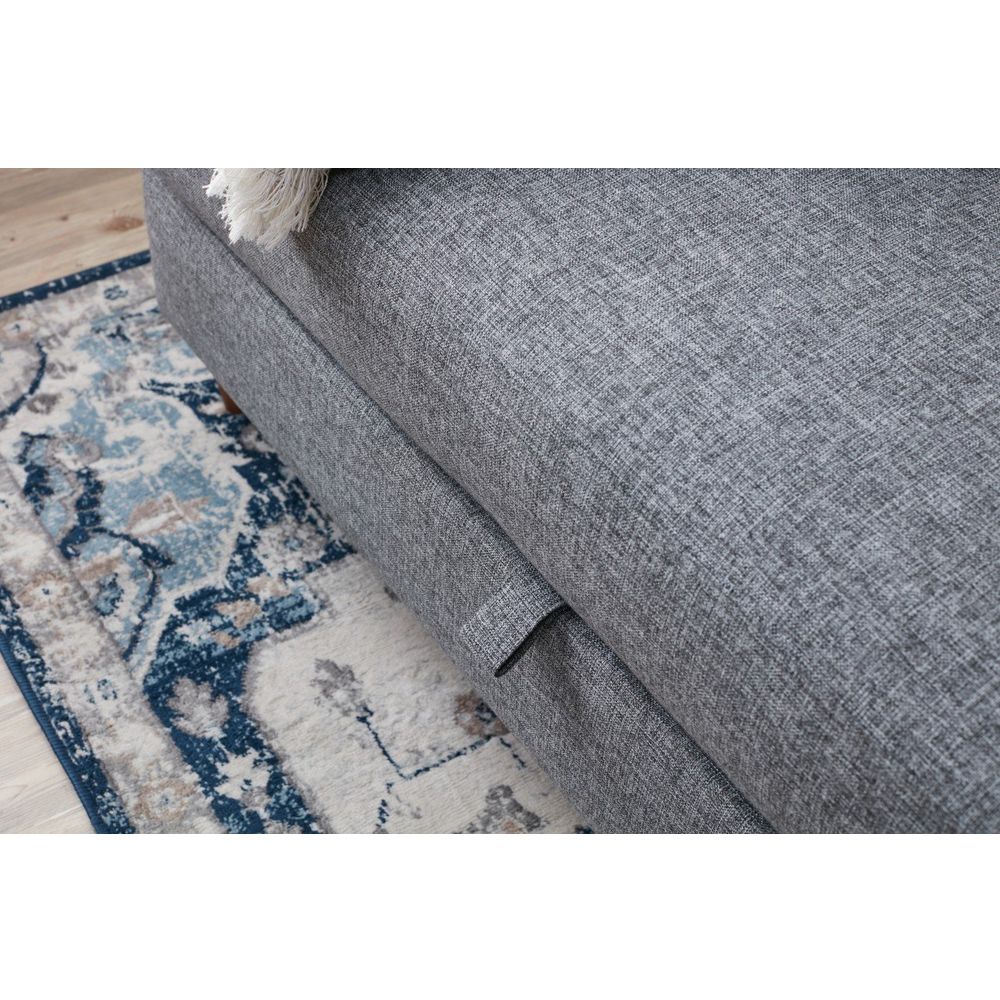 Eva - Siva Troosjedna Sofa na Razvlačenje slika 5