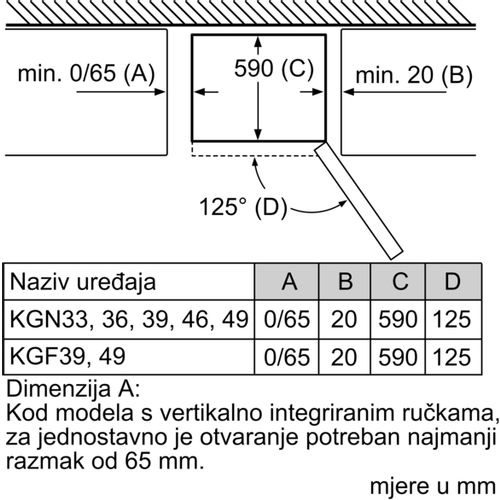 Bosch kombinirani hladnjak KGN36VLED slika 13