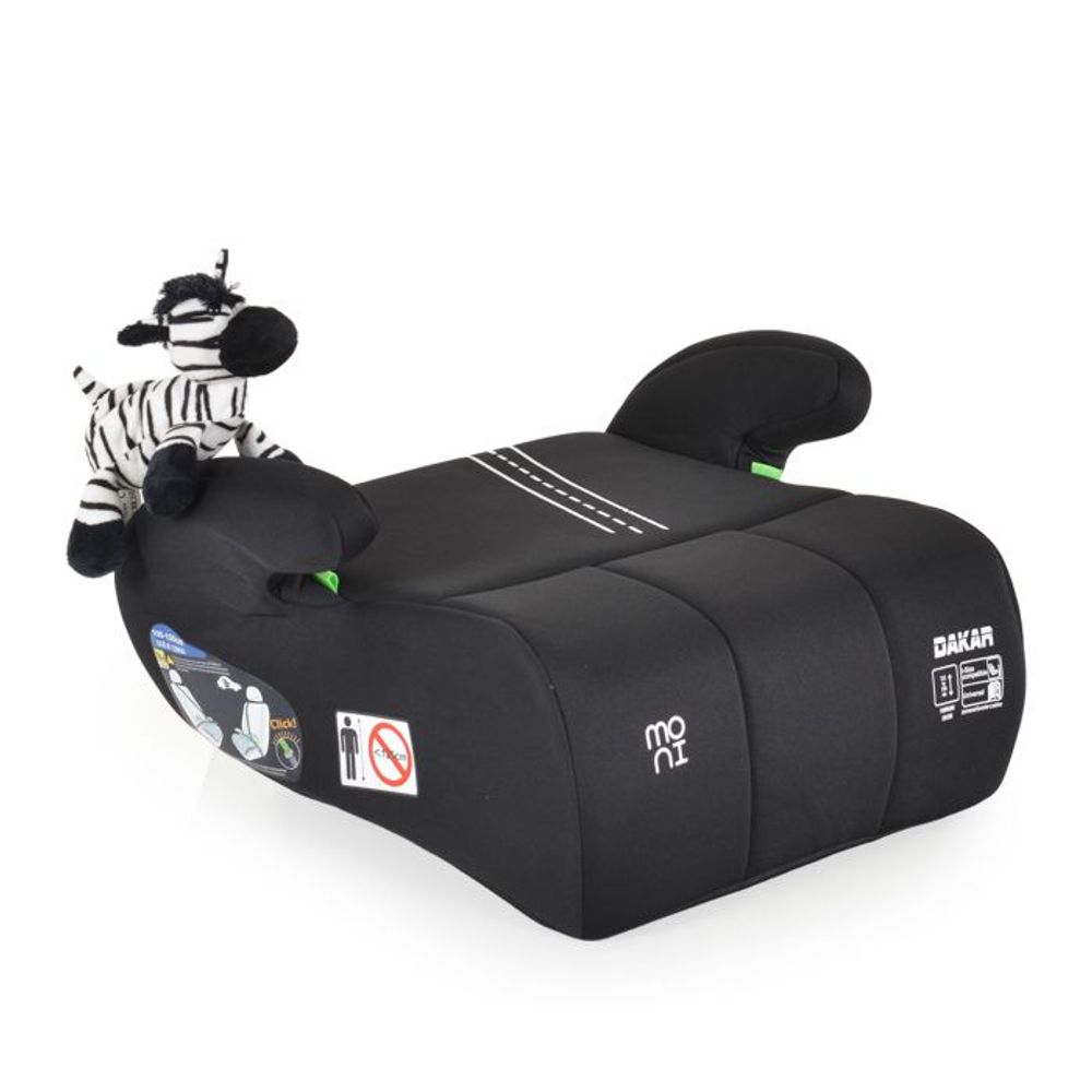Moni Autosjedalica sa plišanom igračkom Dakar 125-150cm, Black slika 1
