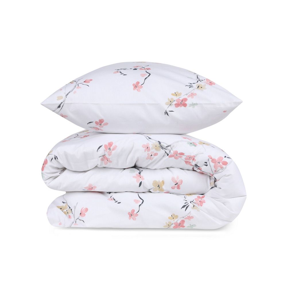 Ranforce King Posteljina Set (FR) Jasmine - Bijela i Losos slika 3