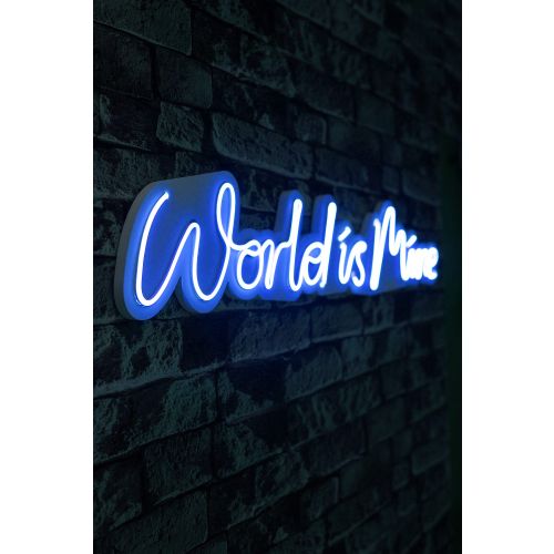 Wallity Ukrasna plastična LED rasvjeta, World is Mine - Blue slika 8