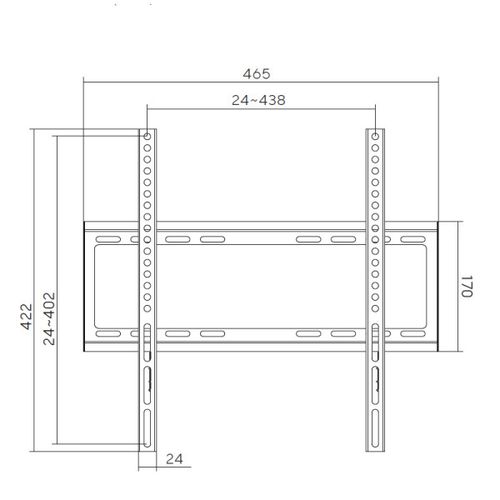 Xwave FIX 32-55 Nosač za TV/VESA 400x400/35kg/2cm od zida slika 5