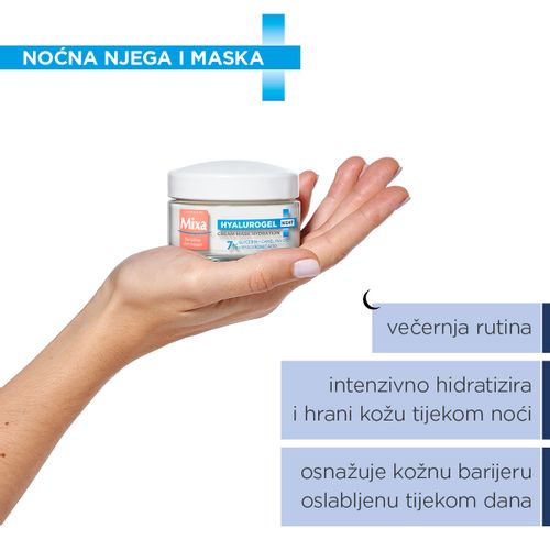 Mixa Hyalurogel Njega noćna 50 ml slika 2