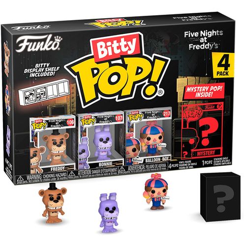 Blister 4 figures Bitty POP Five Nights at Freddys Freddy slika 1