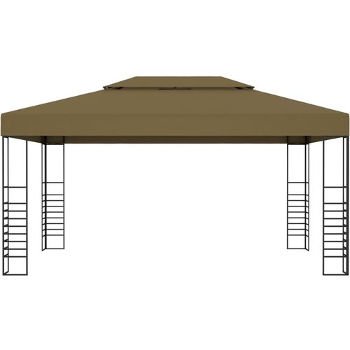 Sjenica 3 x 4 m smeđe-siva 180 g/m² slika 9