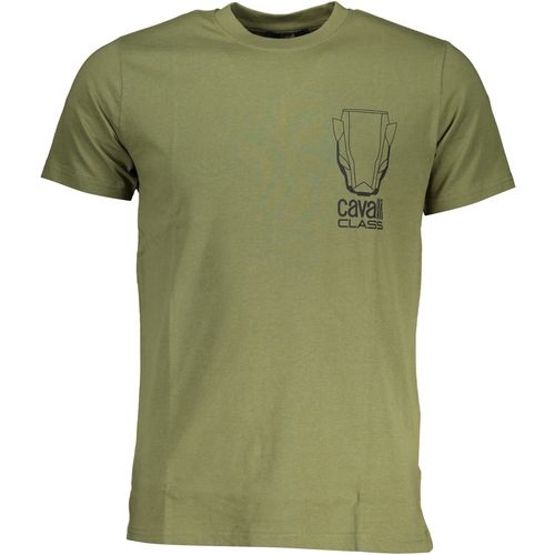 CAVALLI CLASS GREEN MEN'S SHORT SLEEVED T-SHIRT slika 1