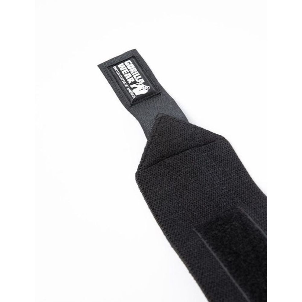 Gorilla Wear Steznici za zglobove BASIC, Crni slika 3