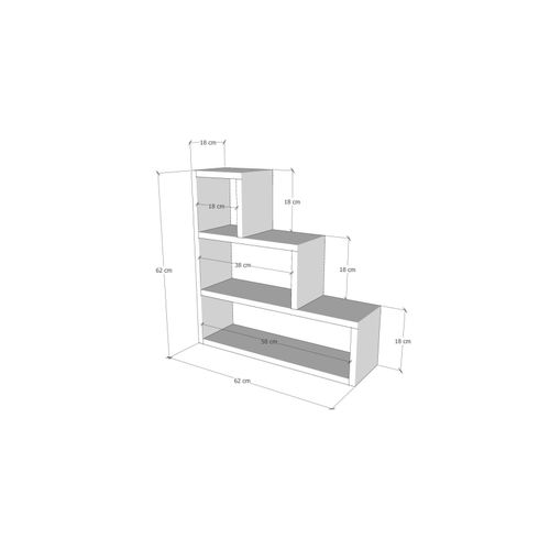 Woody Fashion Zidna polica, Bor, Piramit - Pine slika 3