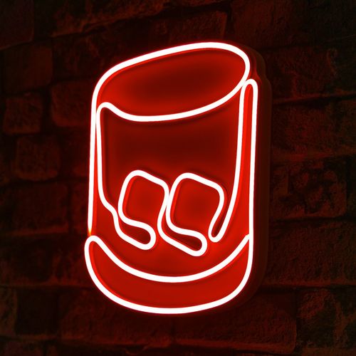 Wallity Ukrasna plastična LED rasvjeta, Whiskey Old Fashioned - Red slika 8