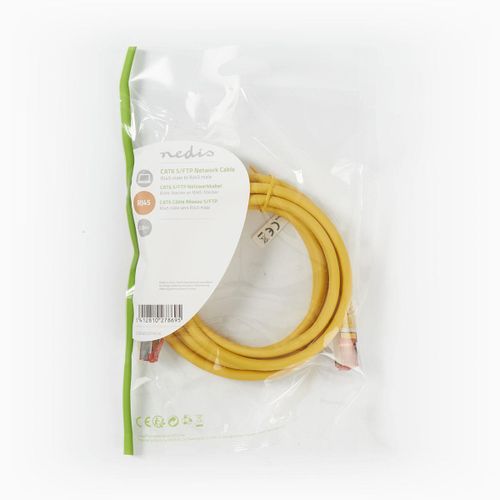 Kabel NEDIS CCGP85221YE20, Patch, CAT6 SFTP, UTP, žuti, 2m slika 1