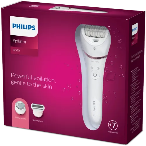 Philips epilator Series 8000 - Uporaba na mokroj ili suhoj koži BRE730/10 slika 10