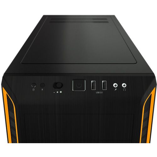 be quiet! BGW20 PURE BASE 600 Window Orange, MB compatibility: ATX / M-ATX / Mini-ITX, Two pre-installed be quiet! Pure Wings 2 140mm fans, Ready for water cooling radiators up to 360mm slika 2