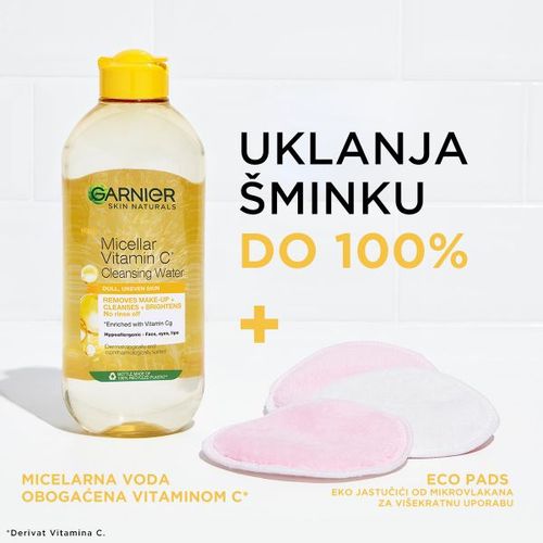 Garnier Skin Naturals Vitamin C micelarna voda za čišćenje 400ml slika 4