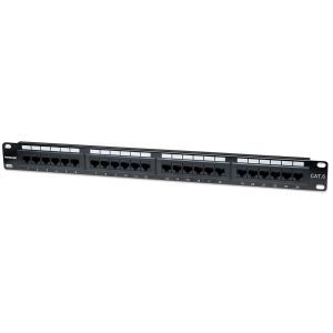 Patch panel Manhattan 520959 19"/1U Cat6/24 port